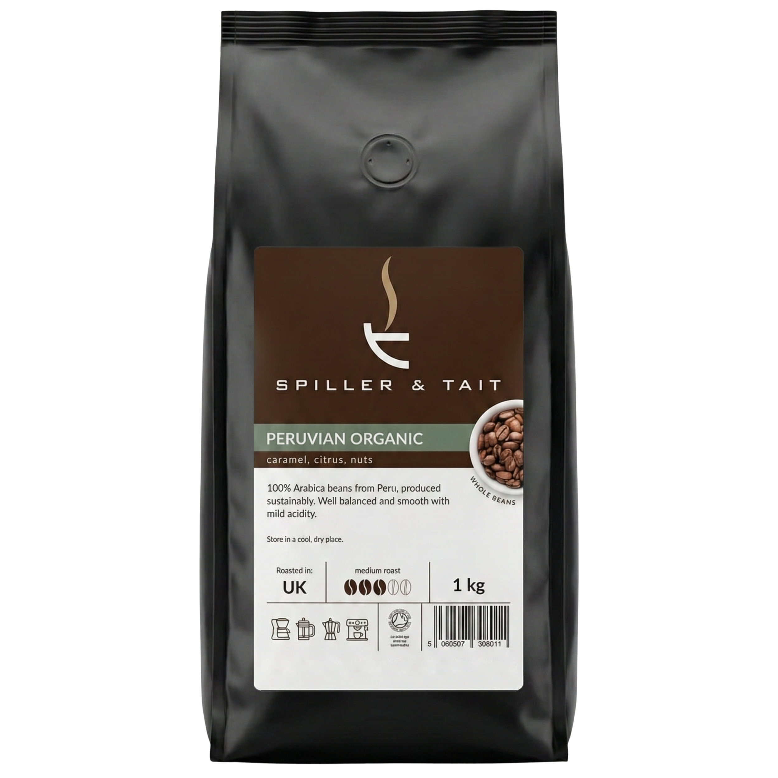 Peruvian Organic & Fairtrade Coffee Beans