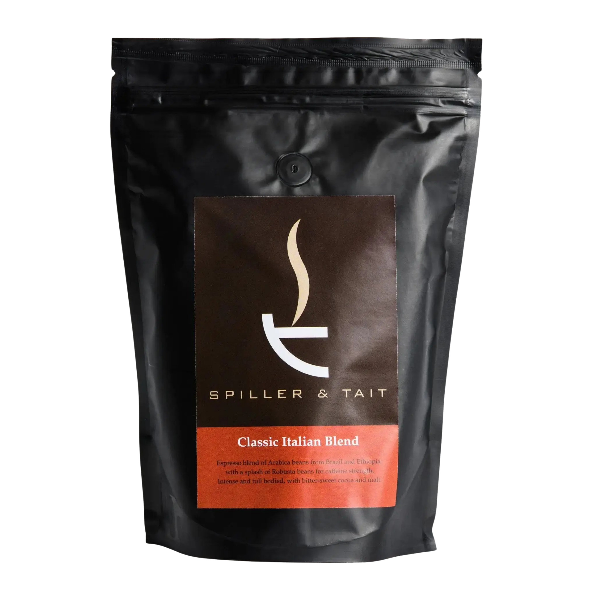 Dark roast Classic Italian Blend coffee strong flavour ideal for espresso machines