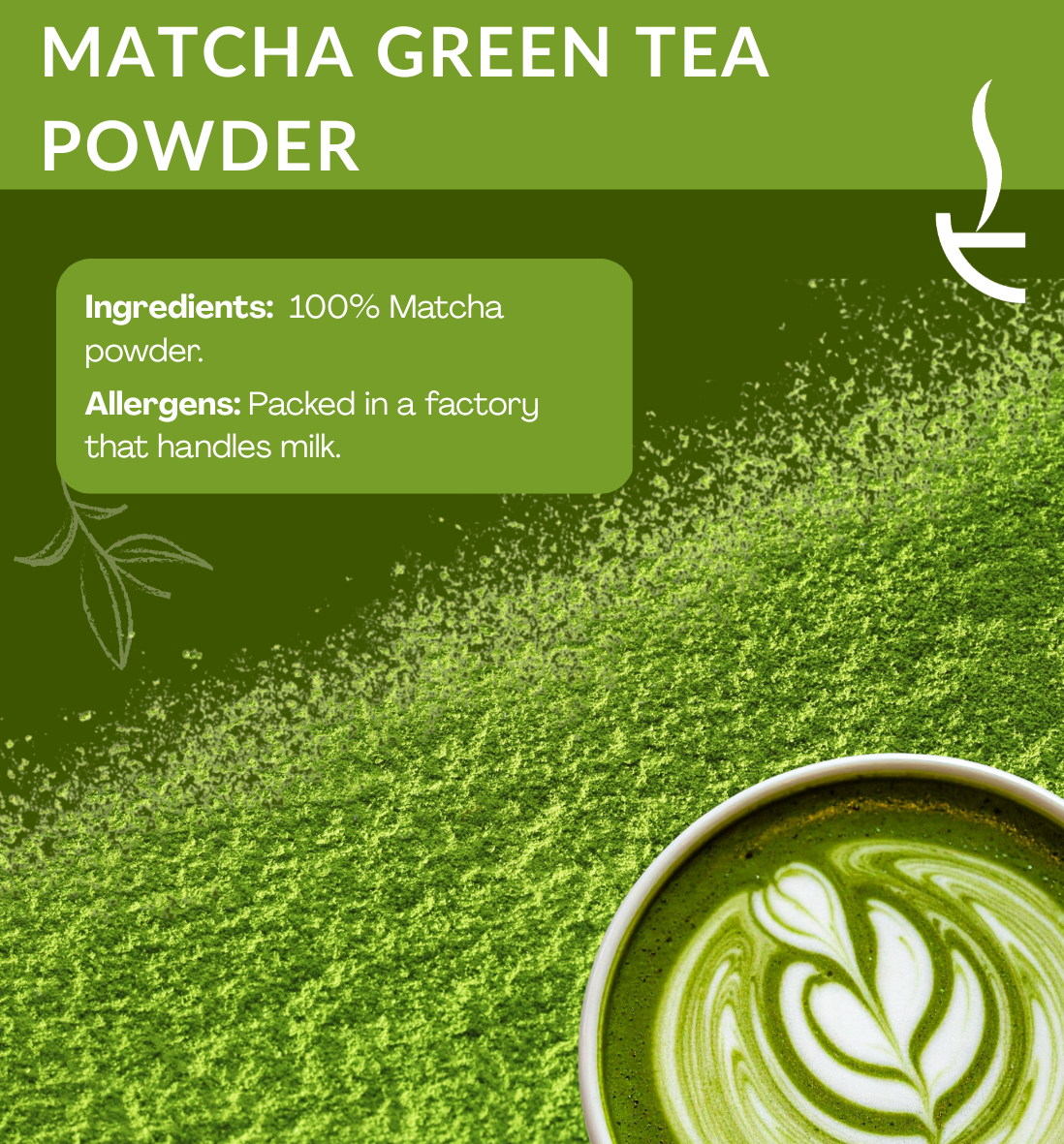 Matcha Green Tea Powder – 100g