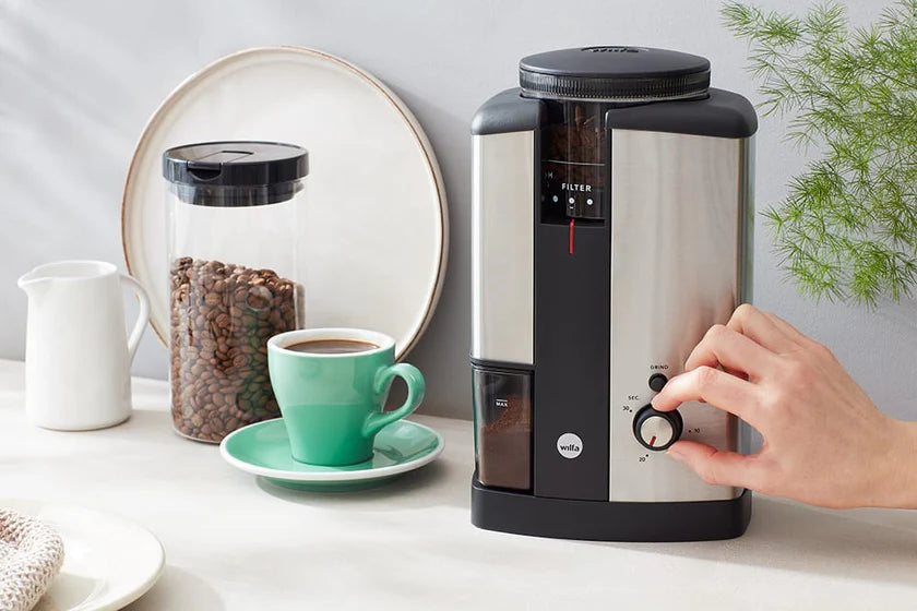 Win a Wilfa Electric Coffee Grinder & 250g Signature Blend Bag!