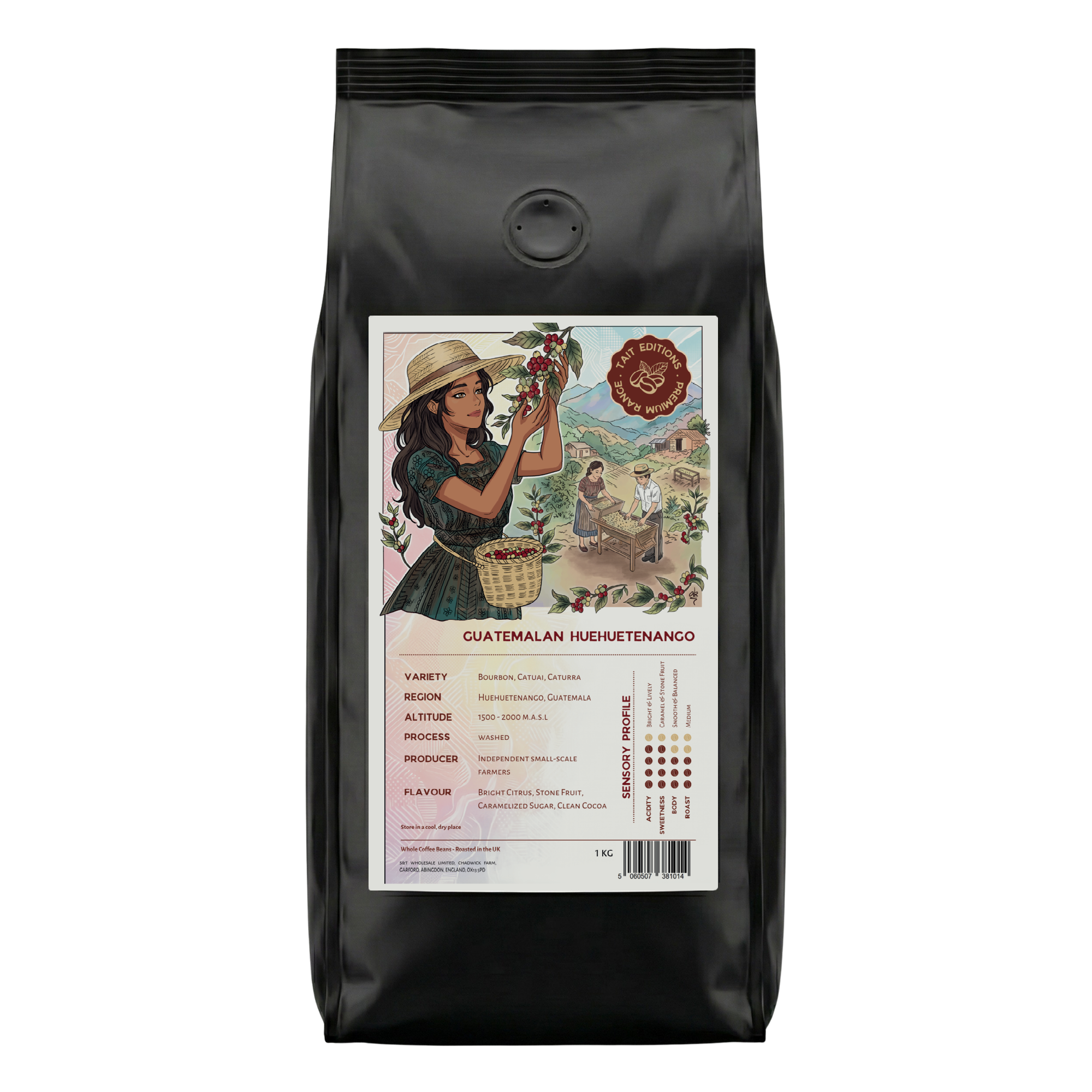 Limited Edition Guatemala Huehuetenango SHB Coffee – Whole Bean